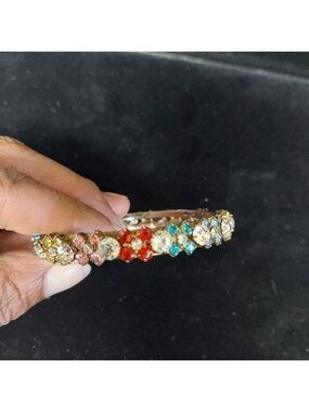 Vintage* Multi-Colour Rhinestone Bracelet